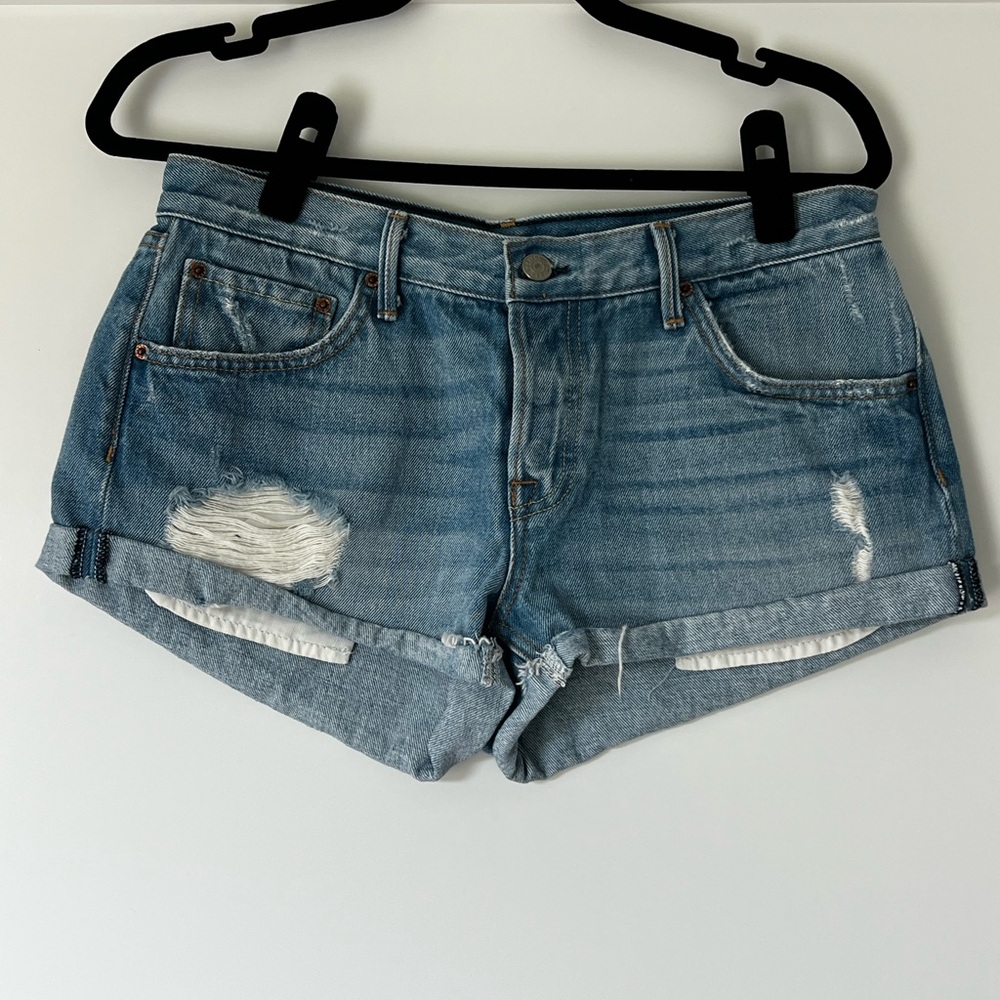 Denim Distressed Women Shorts